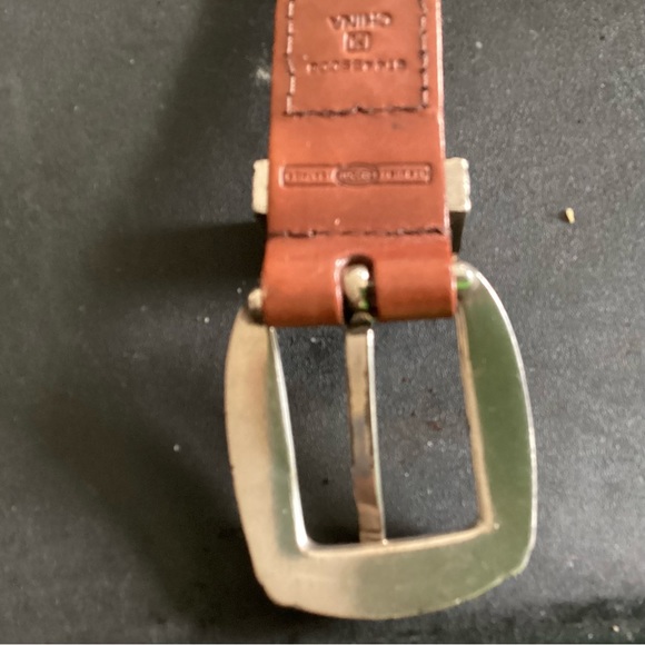 S M 34 Silver Buckle OSSI Braided Leather Western Belt - Picture 10 of 12